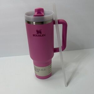 Stanley Pink Thermos with Straw 40oz
